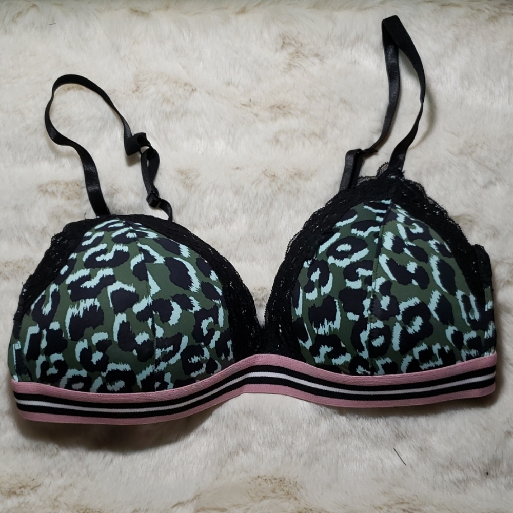 Army Leopard print wireless padded bra